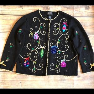 Studio Joy Christmas Cardigan Petite Large